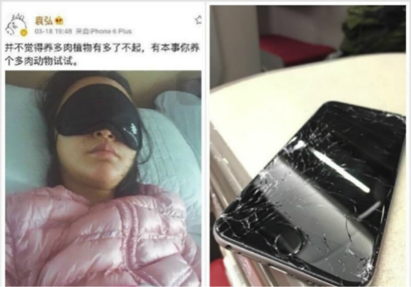 袁弘张歆艺 据香港媒体报道,男星袁弘因在古装电视剧《步步惊心》中饰演十三爷打开知名度,他去年更坦诚和有过一次婚姻的女星张歆艺坠入爱河,小俩口时不时在网上晒恩爱。近日他再次晒出女友素颜熟睡照,照片中张歆艺虽然戴著眼罩不过浮现双下巴,俨然和平时火辣亮眼的模样相差甚远,他甚至调侃说并不觉得养多肉植物有多了不起,有本事你养个多肉动物试试!